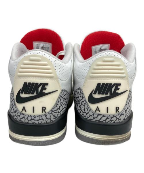 NIKE（ナイキ）NIKE (ナイキ) AIR JORDAN 3 RETRO（エアジョーダン3レトロ） ホワイト×レッド サイズ:29の古着・服飾アイテム