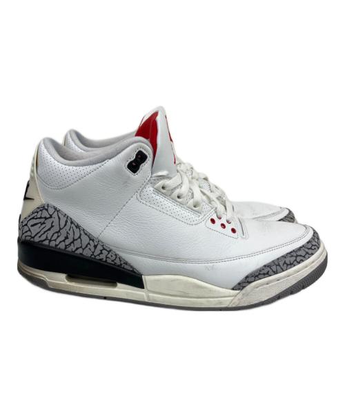 NIKE（ナイキ）NIKE (ナイキ) AIR JORDAN 3 RETRO（エアジョーダン3レトロ） ホワイト×レッド サイズ:29の古着・服飾アイテム