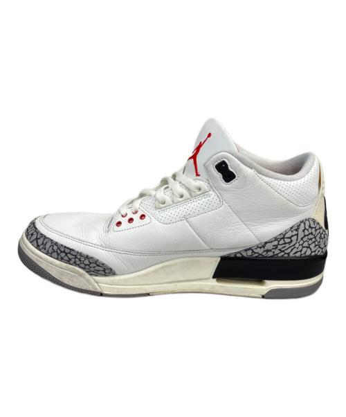 NIKE（ナイキ）NIKE (ナイキ) AIR JORDAN 3 RETRO（エアジョーダン3レトロ） ホワイト×レッド サイズ:29の古着・服飾アイテム