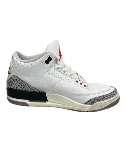NIKE（ナイキ）NIKE (ナイキ) AIR JORDAN 3 RETRO（エアジョーダン3レトロ） ホワイト×レッド サイズ:29の古着・服飾アイテム