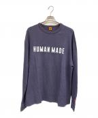 HUMAN MADEヒューマンメイド）の古着「長袖カットソー」｜ネイビー