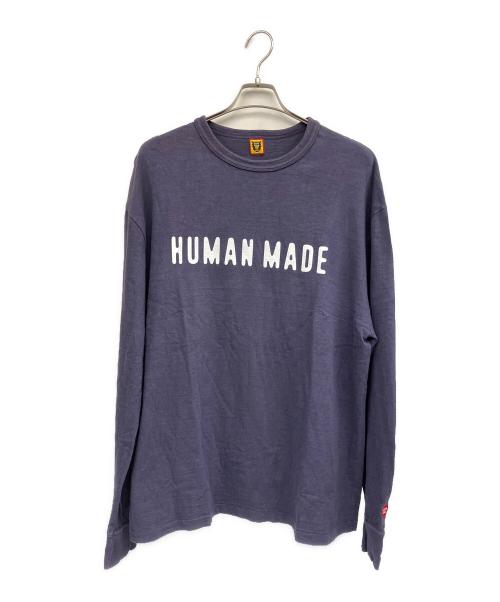 HUMAN MADE（ヒューマンメイド）HUMAN MADE (ヒューマンメイド) 長袖カットソー ネイビー サイズ:2XLの古着・服飾アイテム