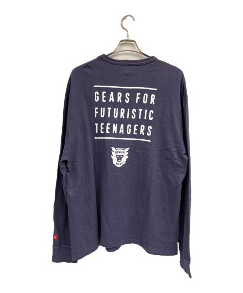 HUMAN MADE（ヒューマンメイド）HUMAN MADE (ヒューマンメイド) 長袖カットソー ネイビー サイズ:2XLの古着・服飾アイテム