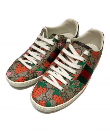 中古・古着通販】GUCCI (グッチ) ACE GGスプリーム ストロベリー