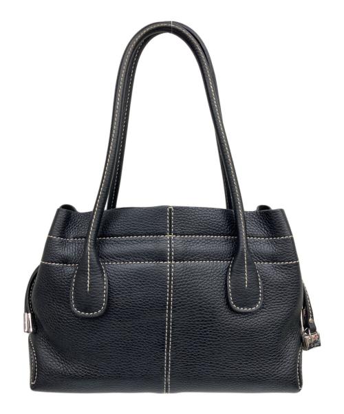 TOD'S（トッズ）TOD'S (トッズ) レザートートバッグ ブラックの古着・服飾アイテム