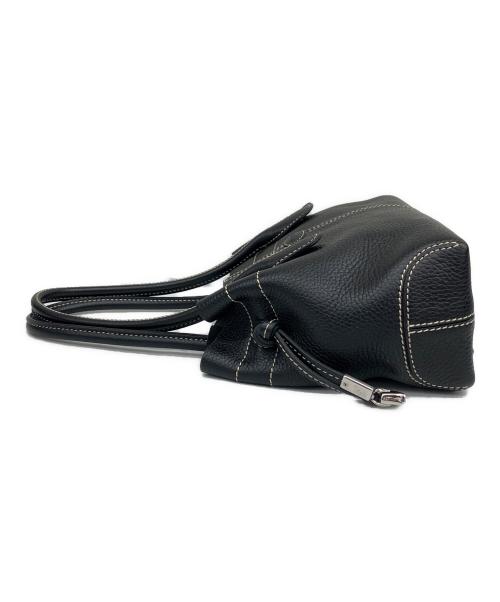 TOD'S（トッズ）TOD'S (トッズ) レザートートバッグ ブラックの古着・服飾アイテム