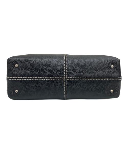 TOD'S（トッズ）TOD'S (トッズ) レザートートバッグ ブラックの古着・服飾アイテム
