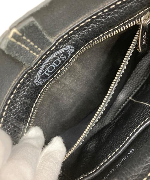 TOD'S（トッズ）TOD'S (トッズ) レザートートバッグ ブラックの古着・服飾アイテム