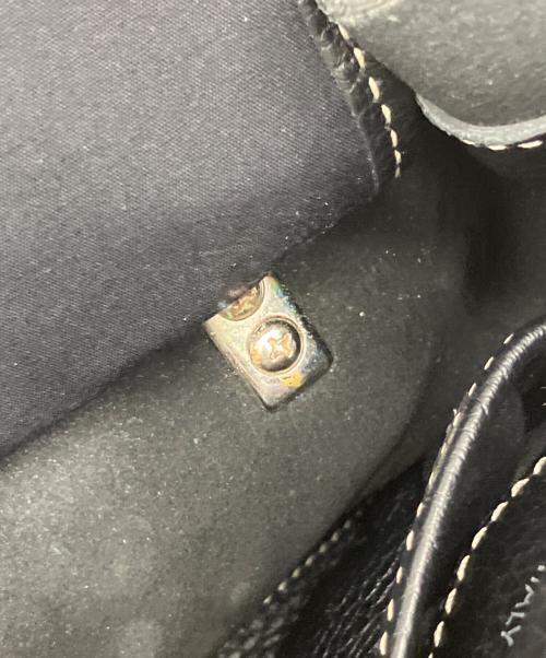 TOD'S（トッズ）TOD'S (トッズ) レザートートバッグ ブラックの古着・服飾アイテム