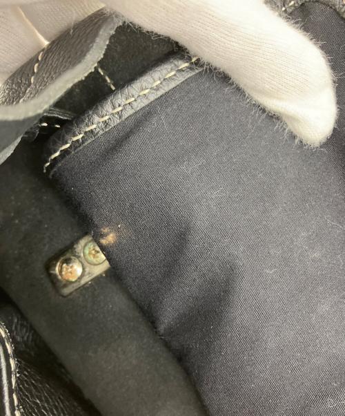 TOD'S（トッズ）TOD'S (トッズ) レザートートバッグ ブラックの古着・服飾アイテム