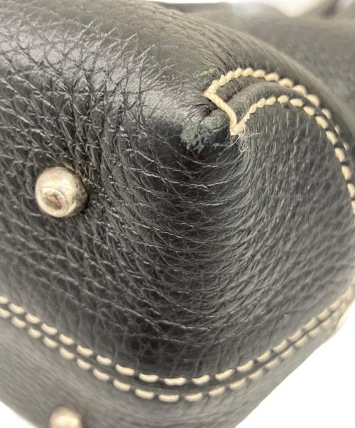 TOD'S（トッズ）TOD'S (トッズ) レザートートバッグ ブラックの古着・服飾アイテム