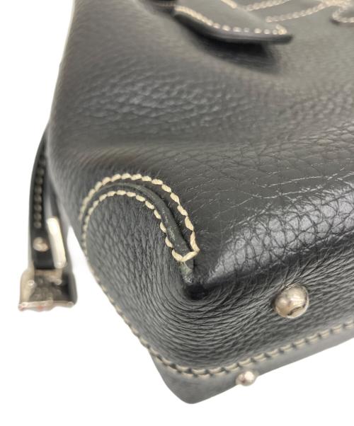 TOD'S（トッズ）TOD'S (トッズ) レザートートバッグ ブラックの古着・服飾アイテム