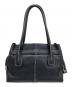 TOD'S (トッズ) レザートートバッグ ブラック：12000円