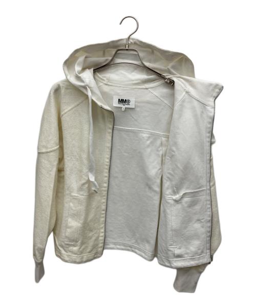 MM6 Maison Margiela（エムエムシックスメゾンマルジェラ）MM6 Maison Margiela (エムエムシックスメゾンマルジェラ) パーカー ホワイト サイズ:Sの古着・服飾アイテム