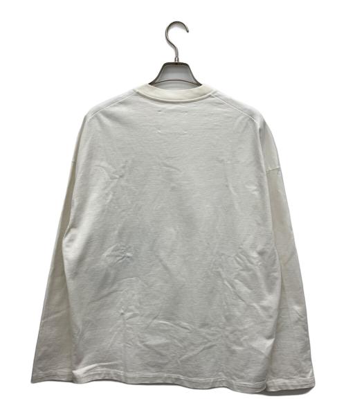 JIL SANDER（ジルサンダー）JIL SANDER (ジルサンダー) 長袖カットソー ホワイト サイズ:Lの古着・服飾アイテム