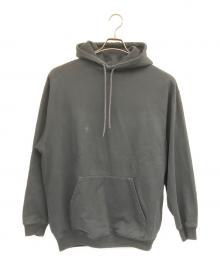 BALENCIAGA（バレンシアガ）の古着「バックロゴプリント プルオーバーパーカー」｜ブラック
