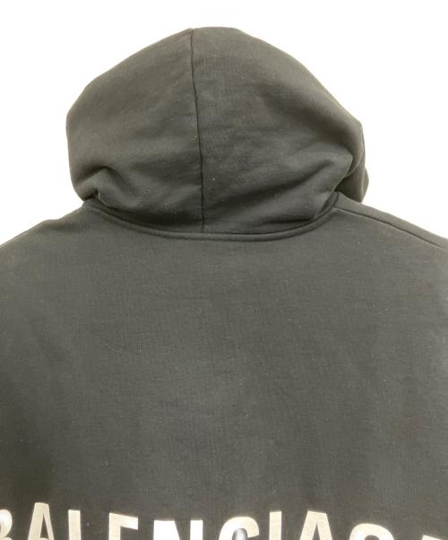 BALENCIAGA（バレンシアガ）BALENCIAGA (バレンシアガ) バックロゴプリント プルオーバーパーカー ブラック サイズ:XSの古着・服飾アイテム