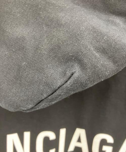 BALENCIAGA（バレンシアガ）BALENCIAGA (バレンシアガ) バックロゴプリント プルオーバーパーカー ブラック サイズ:XSの古着・服飾アイテム