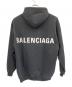 BALENCIAGA (バレンシアガ) バックロゴプリント プルオーバーパーカー ブラック サイズ:XS：30000円