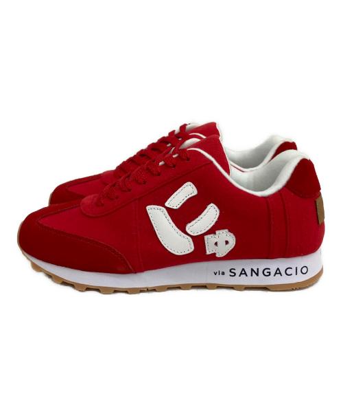 via SANGACIO（ヴィア・サンガチオ）VIA SANGACIO (ヴィア・サンガチオ) スニーカー レッド サイズ:23 未使用品の古着・服飾アイテム