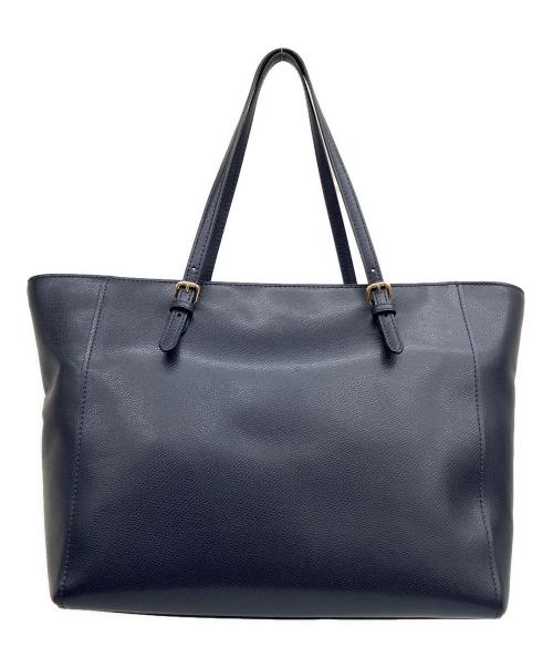 COACH（コーチ）COACH (コーチ) レザートートバッグ ネイビーの古着・服飾アイテム