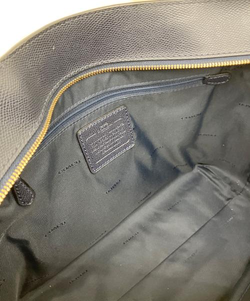 COACH（コーチ）COACH (コーチ) レザートートバッグ ネイビーの古着・服飾アイテム