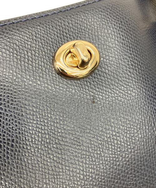 COACH（コーチ）COACH (コーチ) レザートートバッグ ネイビーの古着・服飾アイテム