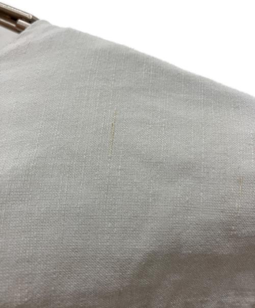 KAGURE（カグレ）kagure (カグレ) コットンリネンワッシャーフリルブラウス グレー サイズ:FREEの古着・服飾アイテム