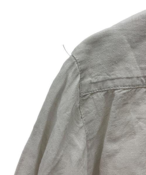 KAGURE（カグレ）kagure (カグレ) コットンリネンワッシャーフリルブラウス グレー サイズ:FREEの古着・服飾アイテム