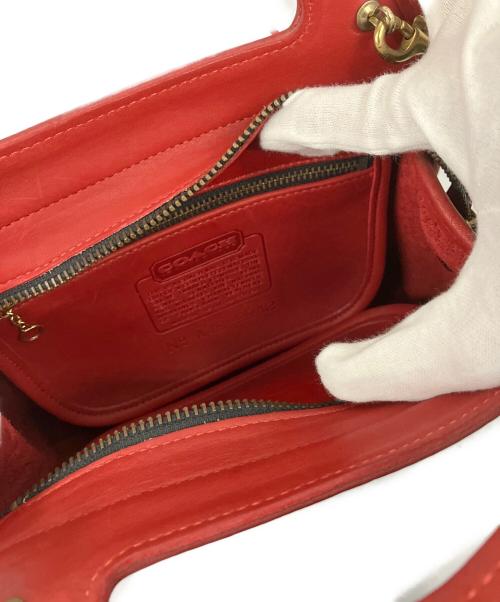 COACH（コーチ）COACH (コーチ) 2WAYバッグ レッドの古着・服飾アイテム