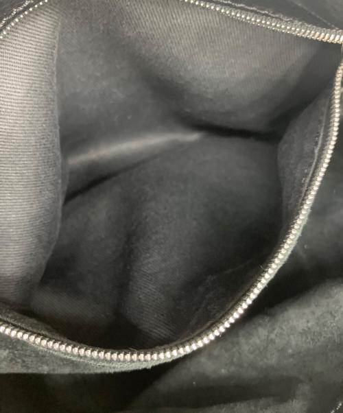 HIROFU（ヒロフ）HIROFU (ヒロフ) レザーハンドバッグ ブラックの古着・服飾アイテム