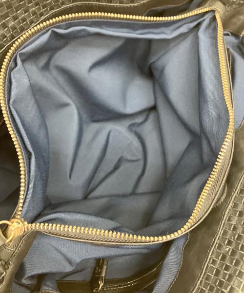 COLE HAAN（コールハーン）COLE HAAN (コールハーン) 編込みワンショルダーバッグ ブラックの古着・服飾アイテム