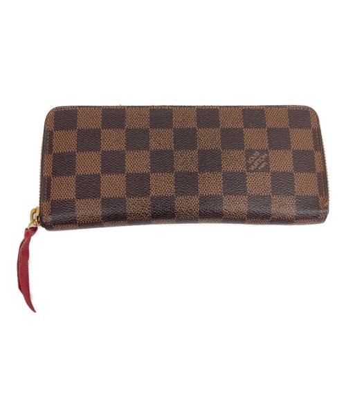LOUIS VUITTON（ルイ ヴィトン）LOUIS VUITTON (ルイ ヴィトン) ポルトフォイユ・クレマンス ダミエ 長財布 ブラウンの古着・服飾アイテム