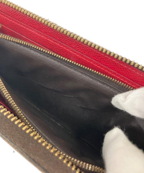 LOUIS VUITTON（ルイ ヴィトン）LOUIS VUITTON (ルイ ヴィトン) ポルトフォイユ・クレマンス ダミエ 長財布 ブラウンの古着・服飾アイテム