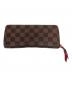 LOUIS VUITTON (ルイ ヴィトン) ポルトフォイユ・クレマンス ダミエ 長財布 ブラウン：15000円