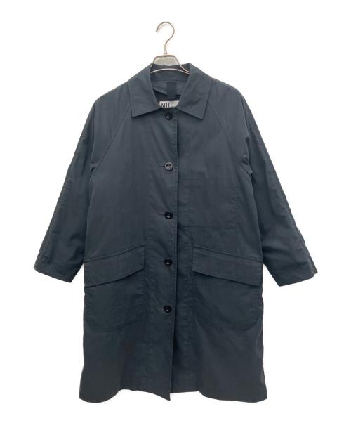 MHL（エムエイチエル）MHL (エムエイチエル) ライナー付ステンカラーコート ネイビー サイズ:Mの古着・服飾アイテム