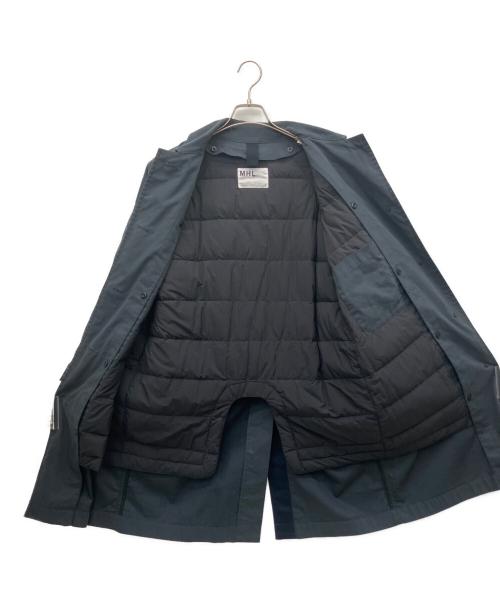 MHL（エムエイチエル）MHL (エムエイチエル) ライナー付ステンカラーコート ネイビー サイズ:Mの古着・服飾アイテム