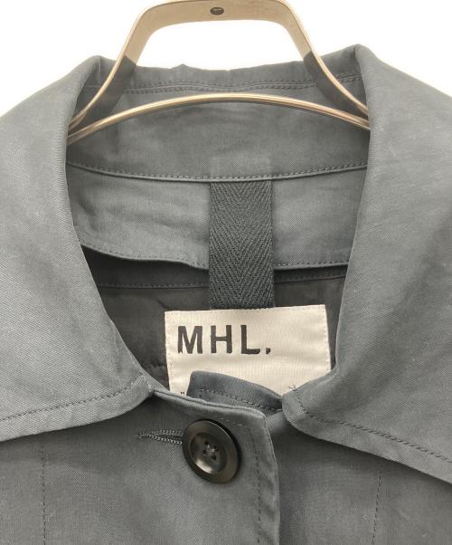 MHL（エムエイチエル）MHL (エムエイチエル) ライナー付ステンカラーコート ネイビー サイズ:Mの古着・服飾アイテム