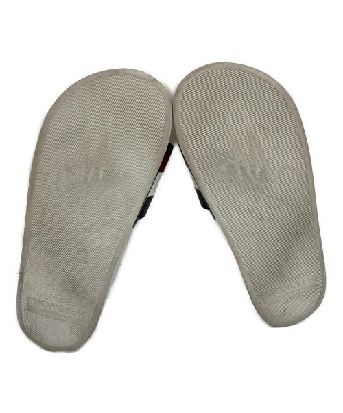 MONCLER（モンクレール）MONCLER (モンクレール) シャワーサンダル ホワイト サイズ:27の古着・服飾アイテム