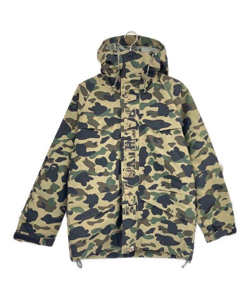 A BATHING APE（アベイシングエイプ）A BATHING APE (アベイシングエイプ) 1ST CAMO SNOWBOARD JACKET カーキ サイズ:Sの古着・服飾アイテム