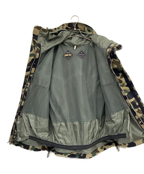 A BATHING APE（アベイシングエイプ）A BATHING APE (アベイシングエイプ) 1ST CAMO SNOWBOARD JACKET カーキ サイズ:Sの古着・服飾アイテム