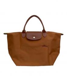 LONGCHAMP（ロンシャン）の古着「ル プリアージュM トップハンドルバッグ」｜ブラウン