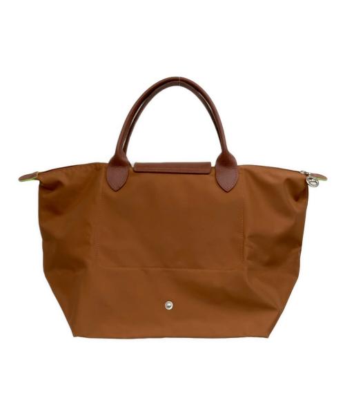 LONGCHAMP（ロンシャン）LONGCHAMP (ロンシャン) ル プリアージュM トップハンドルバッグ ブラウンの古着・服飾アイテム