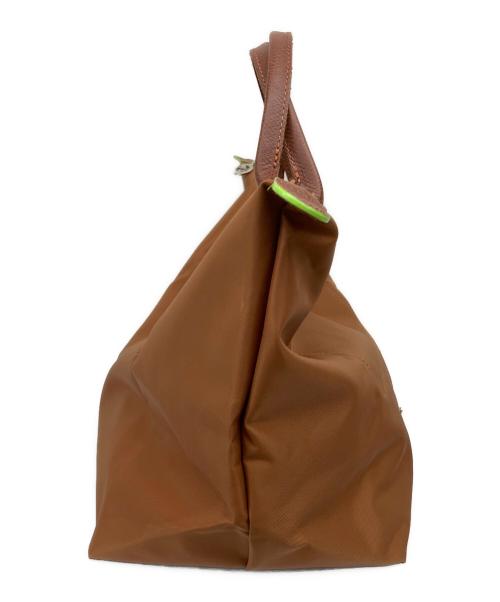 LONGCHAMP（ロンシャン）LONGCHAMP (ロンシャン) ル プリアージュM トップハンドルバッグ ブラウンの古着・服飾アイテム