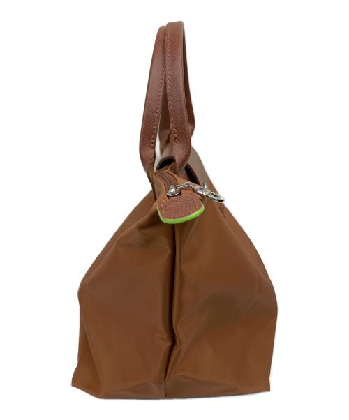 LONGCHAMP（ロンシャン）LONGCHAMP (ロンシャン) ル プリアージュM トップハンドルバッグ ブラウンの古着・服飾アイテム