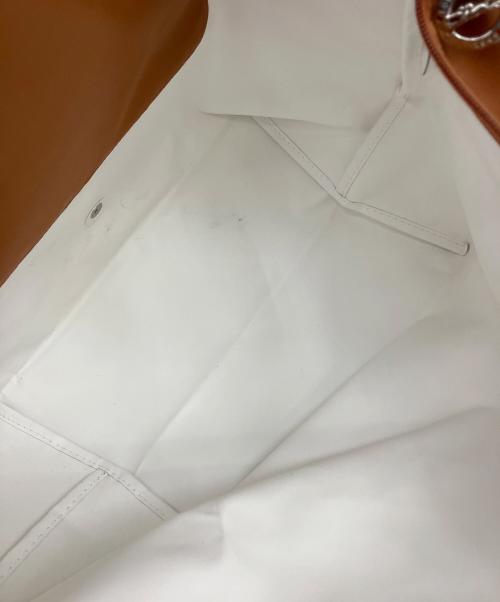 LONGCHAMP（ロンシャン）LONGCHAMP (ロンシャン) ル プリアージュM トップハンドルバッグ ブラウンの古着・服飾アイテム