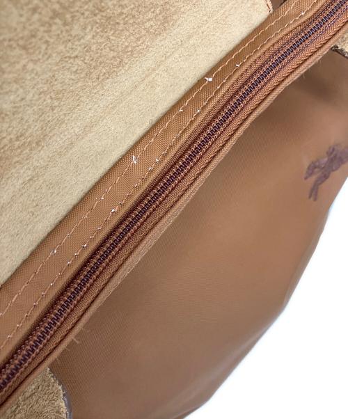 LONGCHAMP（ロンシャン）LONGCHAMP (ロンシャン) ル プリアージュM トップハンドルバッグ ブラウンの古着・服飾アイテム