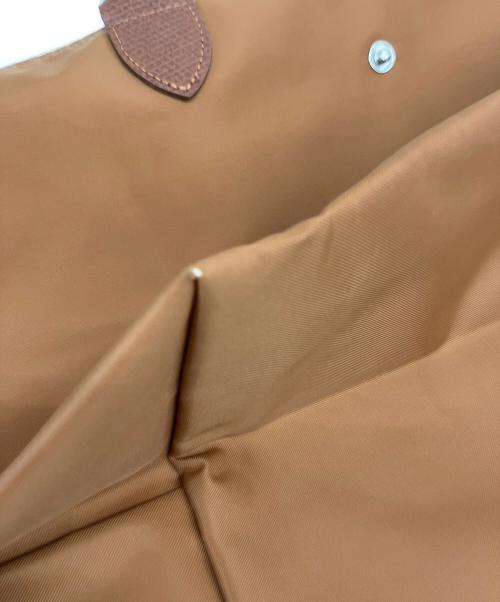 LONGCHAMP（ロンシャン）LONGCHAMP (ロンシャン) ル プリアージュM トップハンドルバッグ ブラウンの古着・服飾アイテム