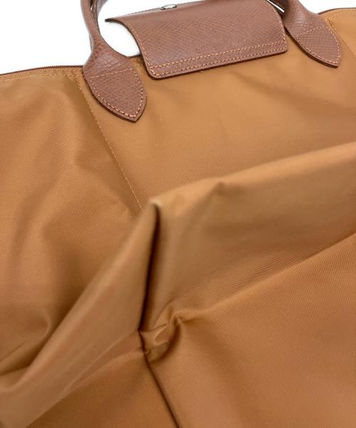 LONGCHAMP（ロンシャン）LONGCHAMP (ロンシャン) ル プリアージュM トップハンドルバッグ ブラウンの古着・服飾アイテム