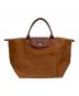 LONGCHAMP（ロンシャン）の古着「ル プリアージュM トップハンドルバッグ」｜ブラウン